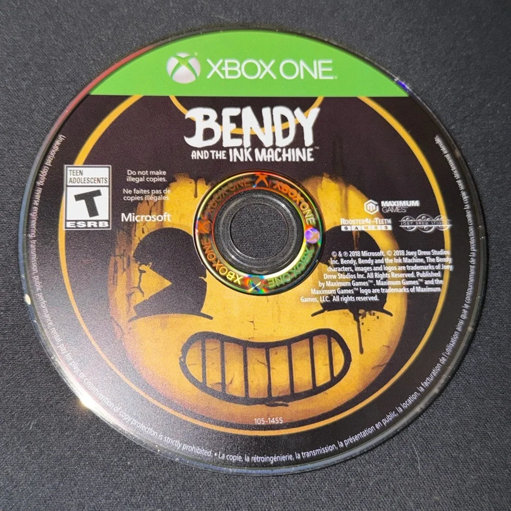 Microsoft Xbox One Bendy And The Ink Machine Video Game Rated T For Teen Used PO